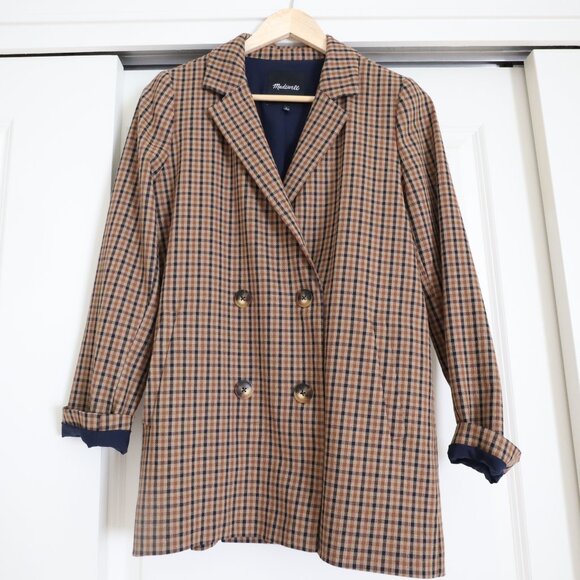 Madewell - Double Breasted Check Blazer - Picture 2 of 6